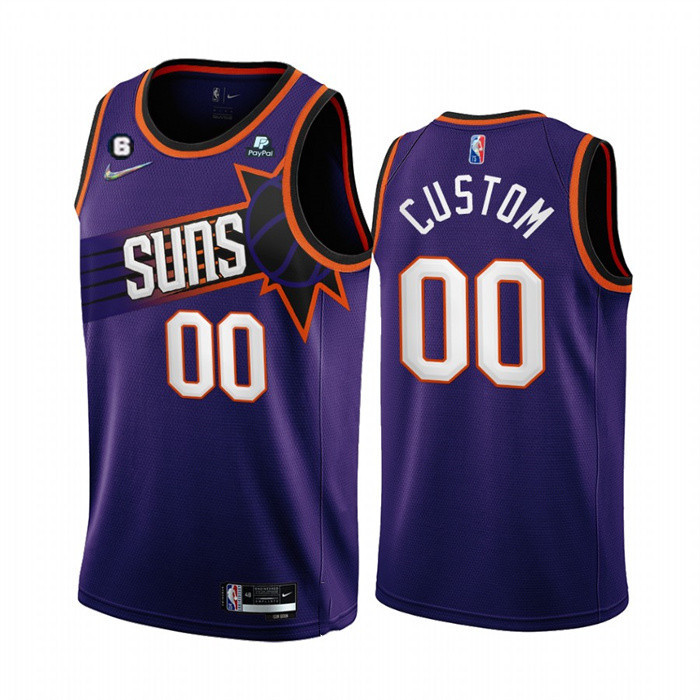 Youth Phoenix Suns Active Player Custom Purple Icon Edition With NO.6 Patch Stitched Basketball Jersey